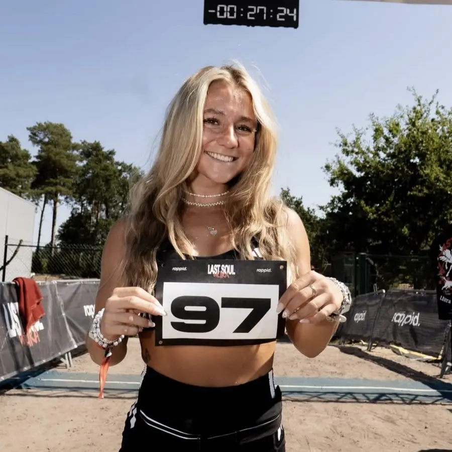 Nadine Chiara mit Startnummer beim Last Soul Ultra